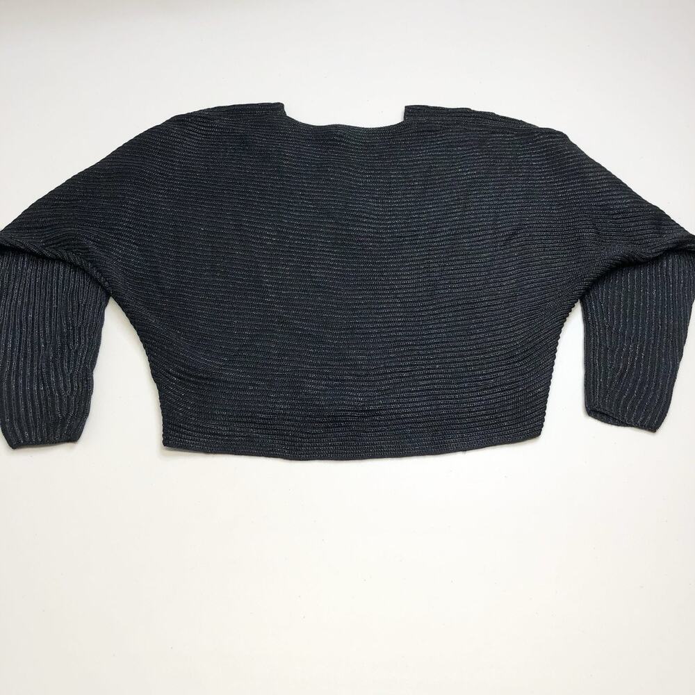 Lauren Ralph Lauren Women's Metallic Rib Knit Dolman Sleeve Sweater Sz M - Picture 11 of 11